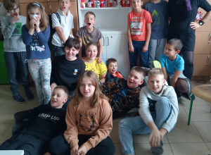 Zimowe prace plastyczne w klasie 4b