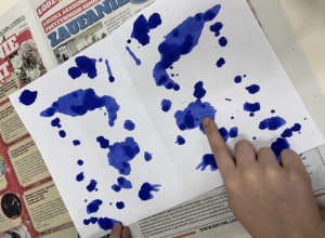 Lekcja klekosgrafii w klasach IV.