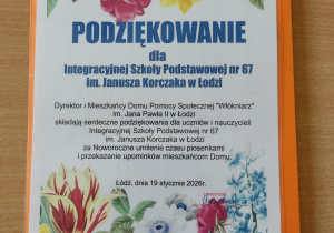 Podziękowanie dla ISP 67.