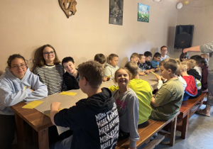 Uczniowie podczas warsztatów.