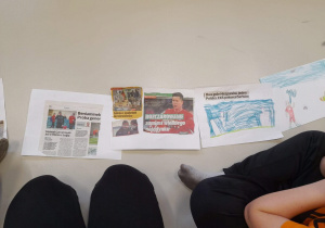Praca plastyczna uczniów - Kolaż z gazety