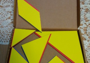 żółte klocki - tangram