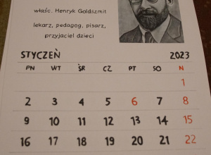 Kalendarze przygotowane przez uczniów