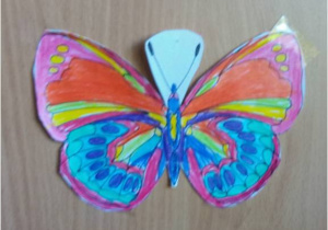 Praca plastyczna motyl