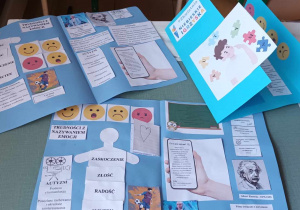 Uczniowie wykonali lapbooka tematycznie związanego z Światowym Dniem Świadomości Autyzmu