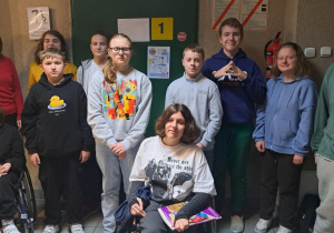 Uczniowie biorący udział w projekcie